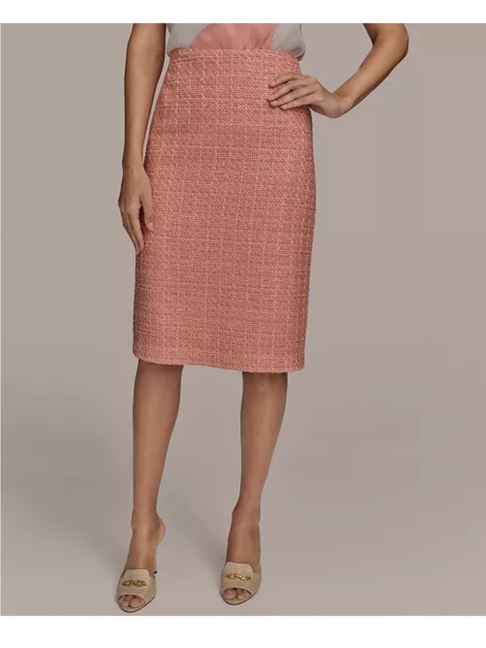 Donna Karan New York Women's Tweed Pencil Skirt sz 8 NWT